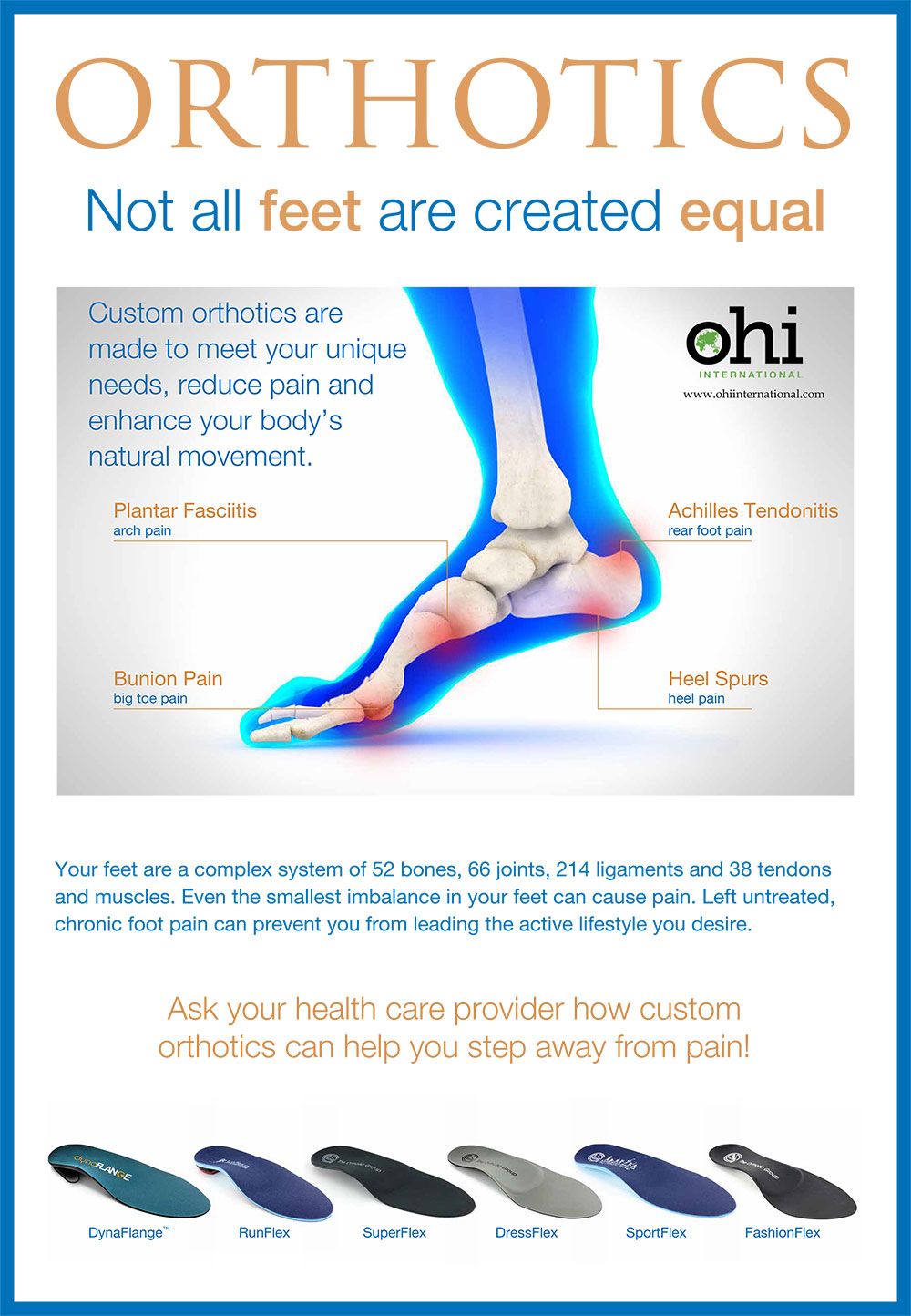 Custom made / off the shelf orthotics available - Beaumont Physiotherapy